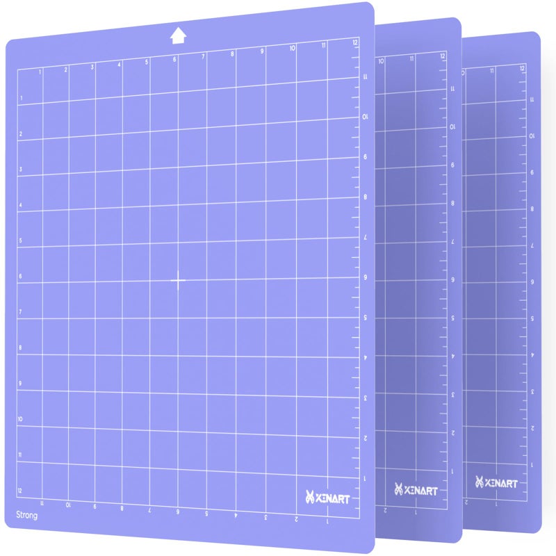 XINART Cutting Mat for Silhouette Cameo 4/3/2/1(3 Mats,12x12 inch) Strong Adhesive Sticky Accessories Craft Vinyl Replacement Cut Mats for Silhouette Cameo - Image 1